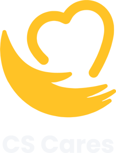 CS Cares logo reverse