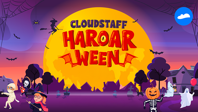 Cloudstaff HaROARween Banner image